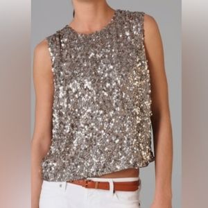 Vince Sequin Embellished Tank